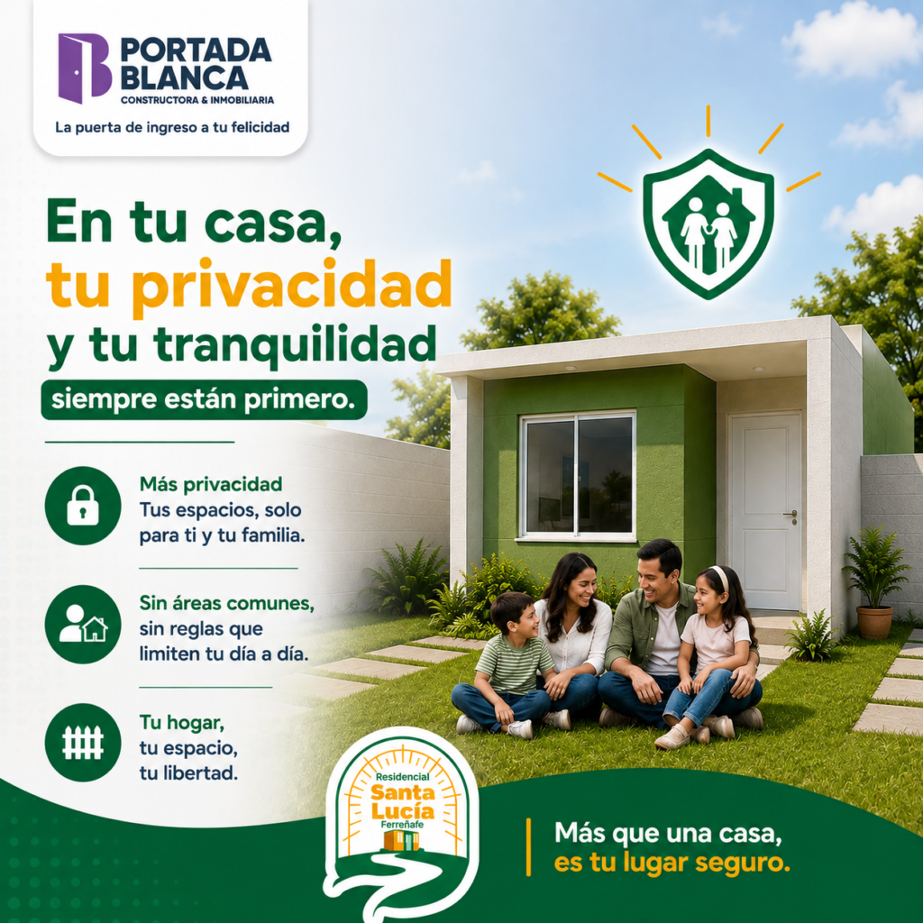 Residencial Santa Lucia Ferreñafe - Mejor Casa que departamento