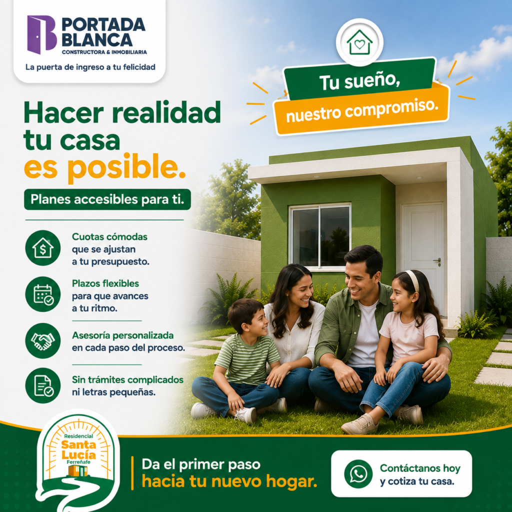 Residencial Santa Lucia Ferreñafe - Mejor Casa que departamento