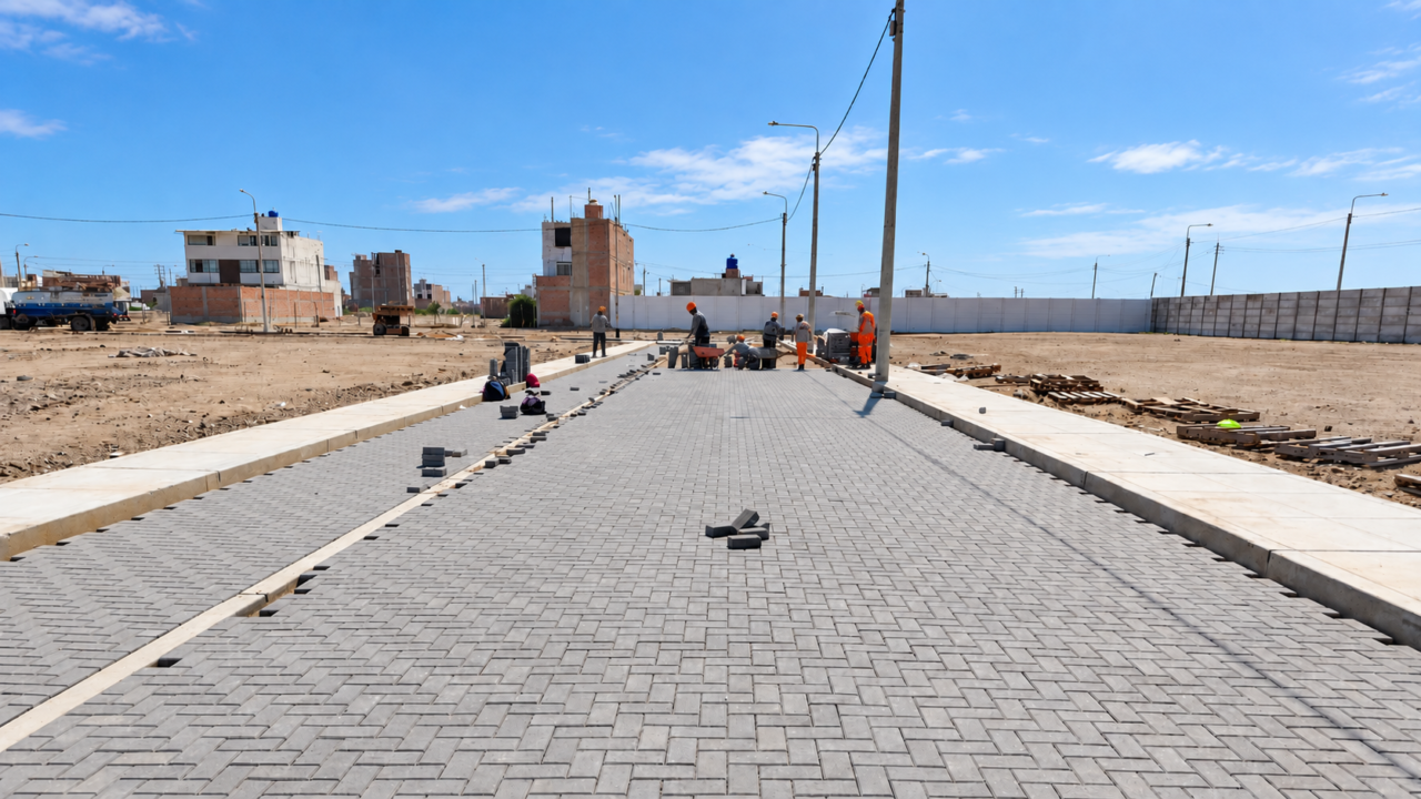 Adoquines Pistas Puerta del Mar - Lotes urbanizados